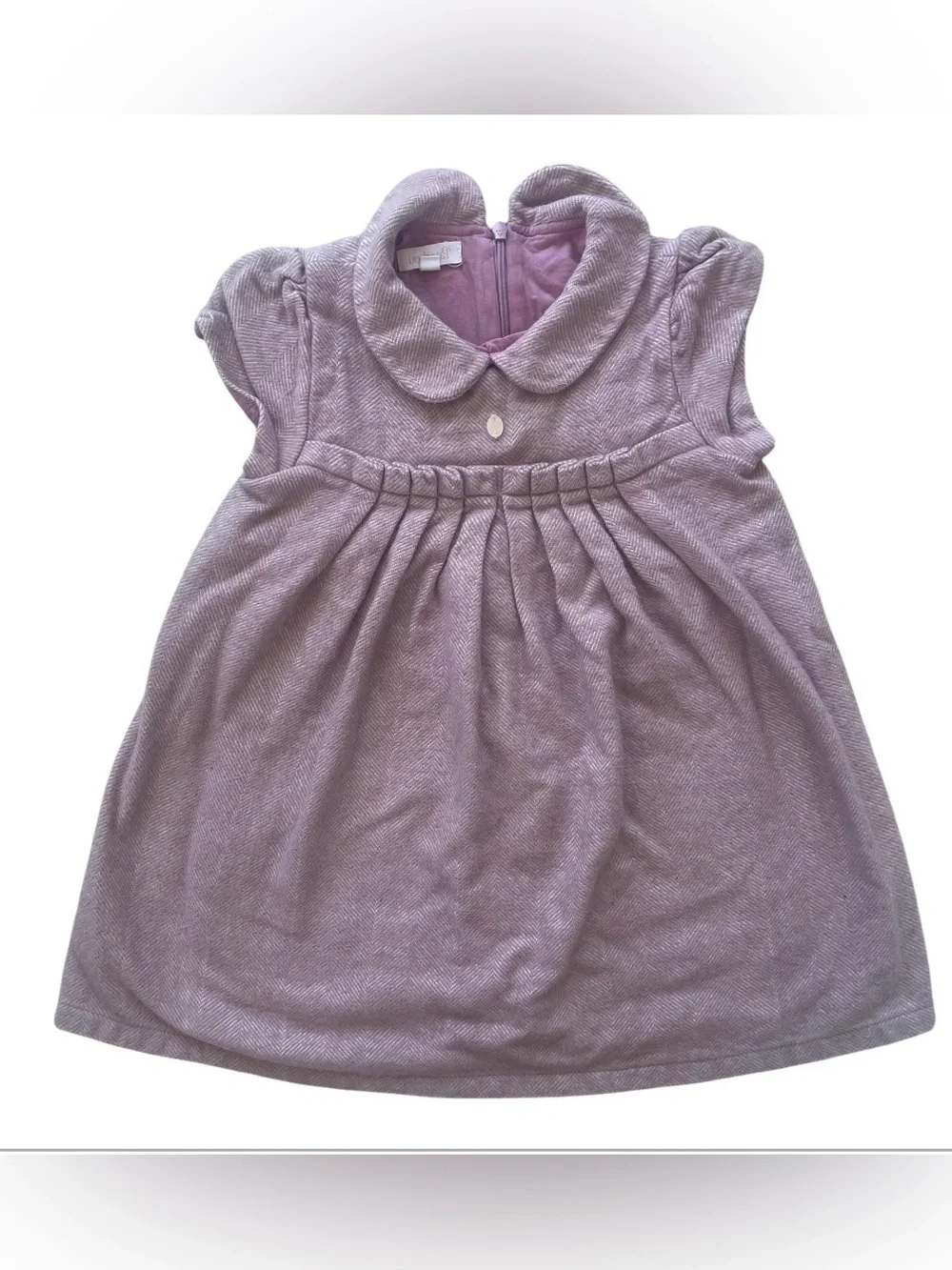 Patachou dress light pink Toddler Peter Pan Collar Dress